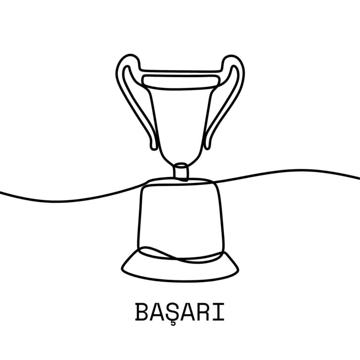 Red-aesthetic-success-line-art-poster